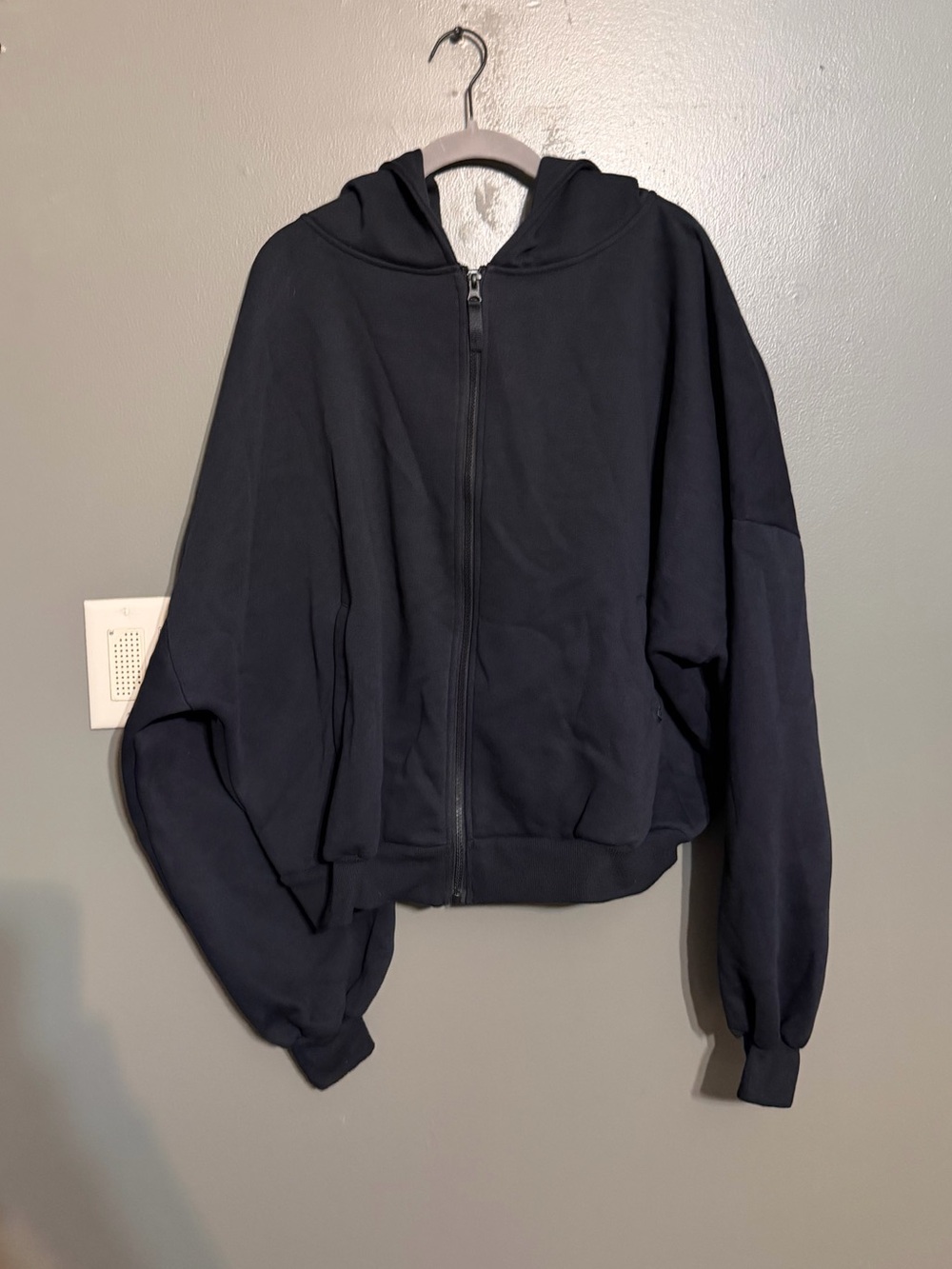 NWT Blogilates Marshmallow Full Zip Hoodie Black Women’s Size Large Target